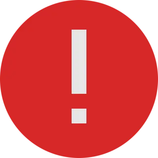 high resolution photo of the red exclamation point error 23